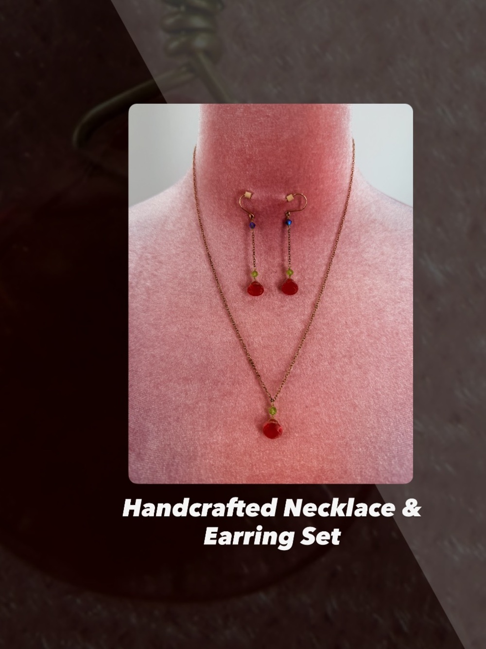 EUC Handcrafted Jewelry Set